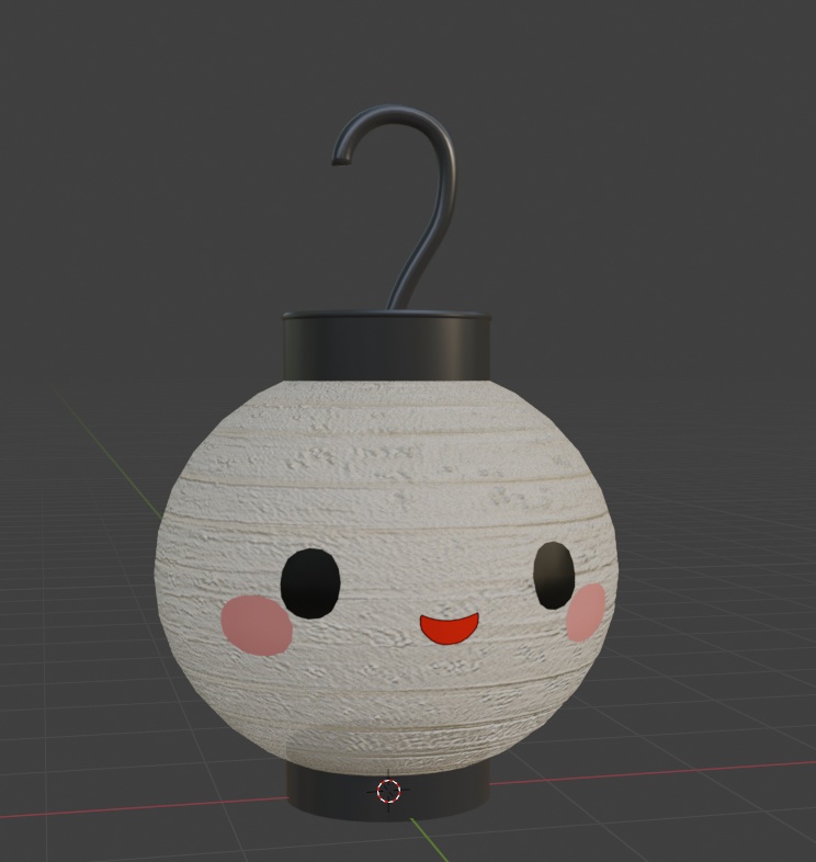 【オリジナル3Dモデル】提灯ちゃん