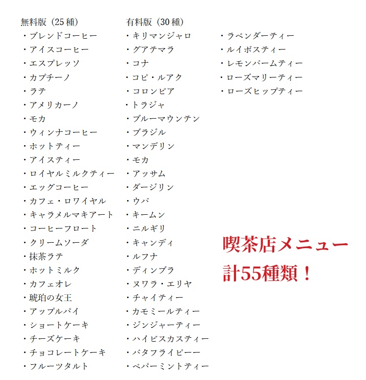 【TRPG】喫茶店描写集