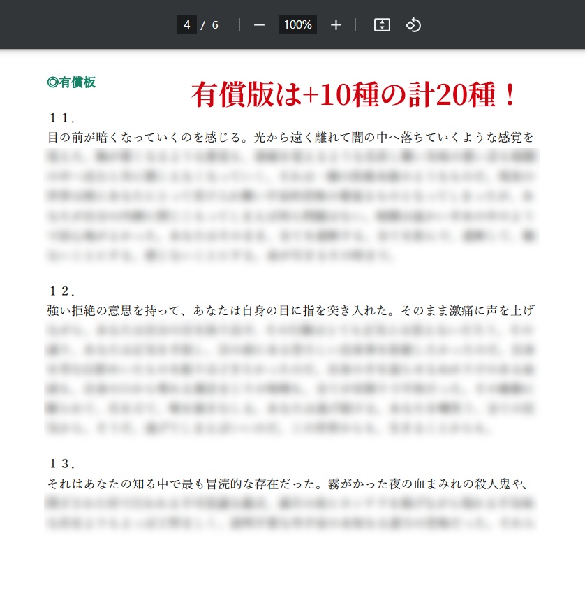 【TRPG】永久的狂気描写集【SPLL:E198370】