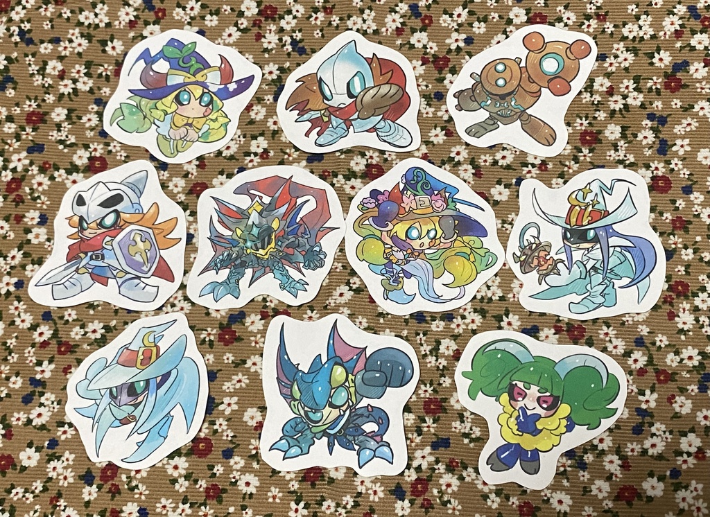 非公式!ミニシール!10体セット!全部で4セットあるよ