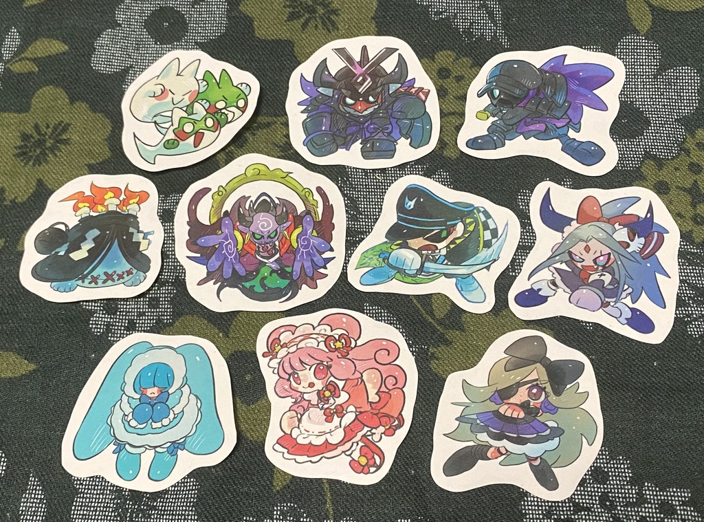 非公式!ミニシール!10体セット!全部で4セットあるよ