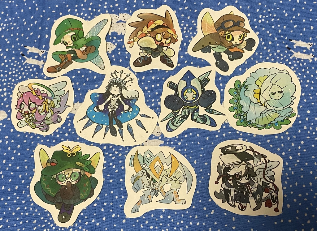 非公式!ミニシール!10体セット!全部で4セットあるよ