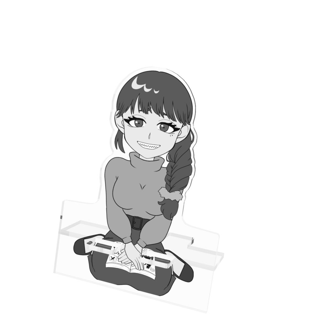 【常設】尾花そこつ-アクリルスマホスタンド『石抱き』