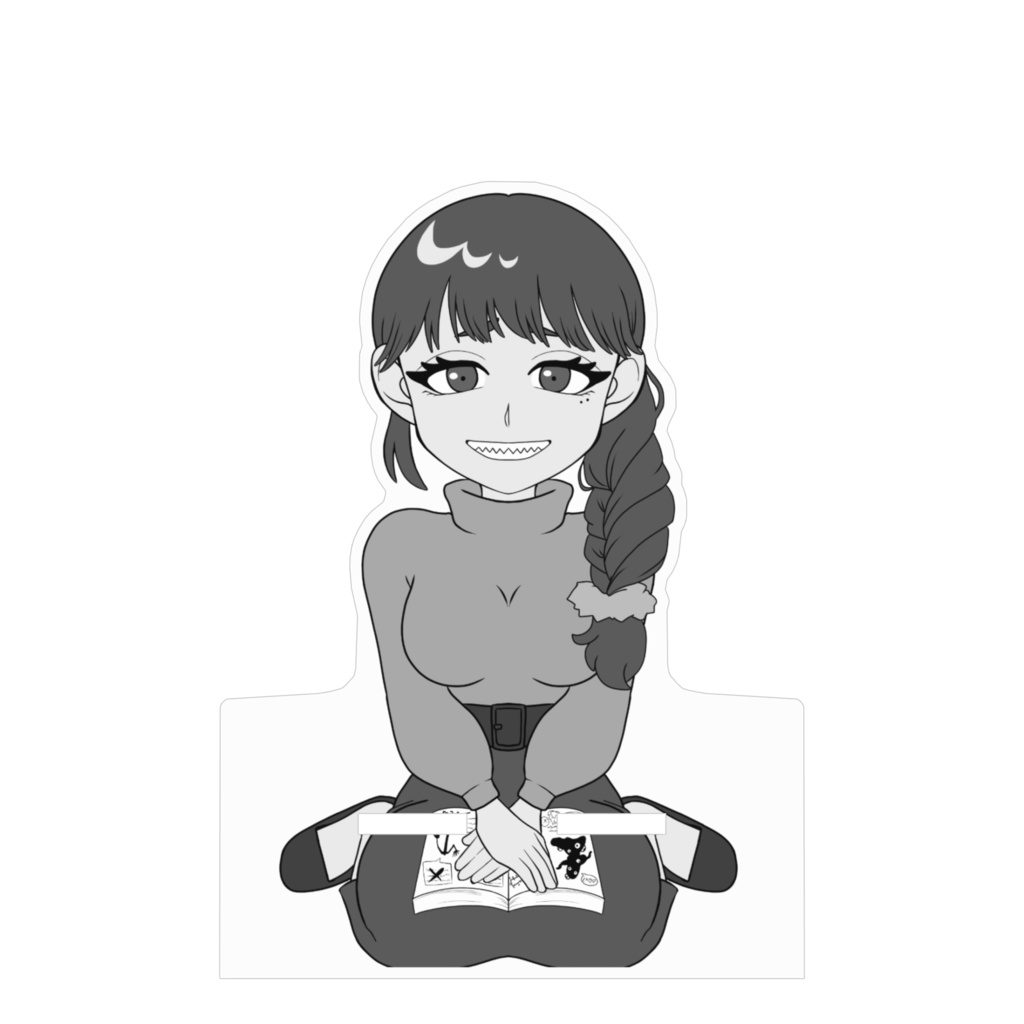 【常設】尾花そこつ-アクリルスマホスタンド『石抱き』