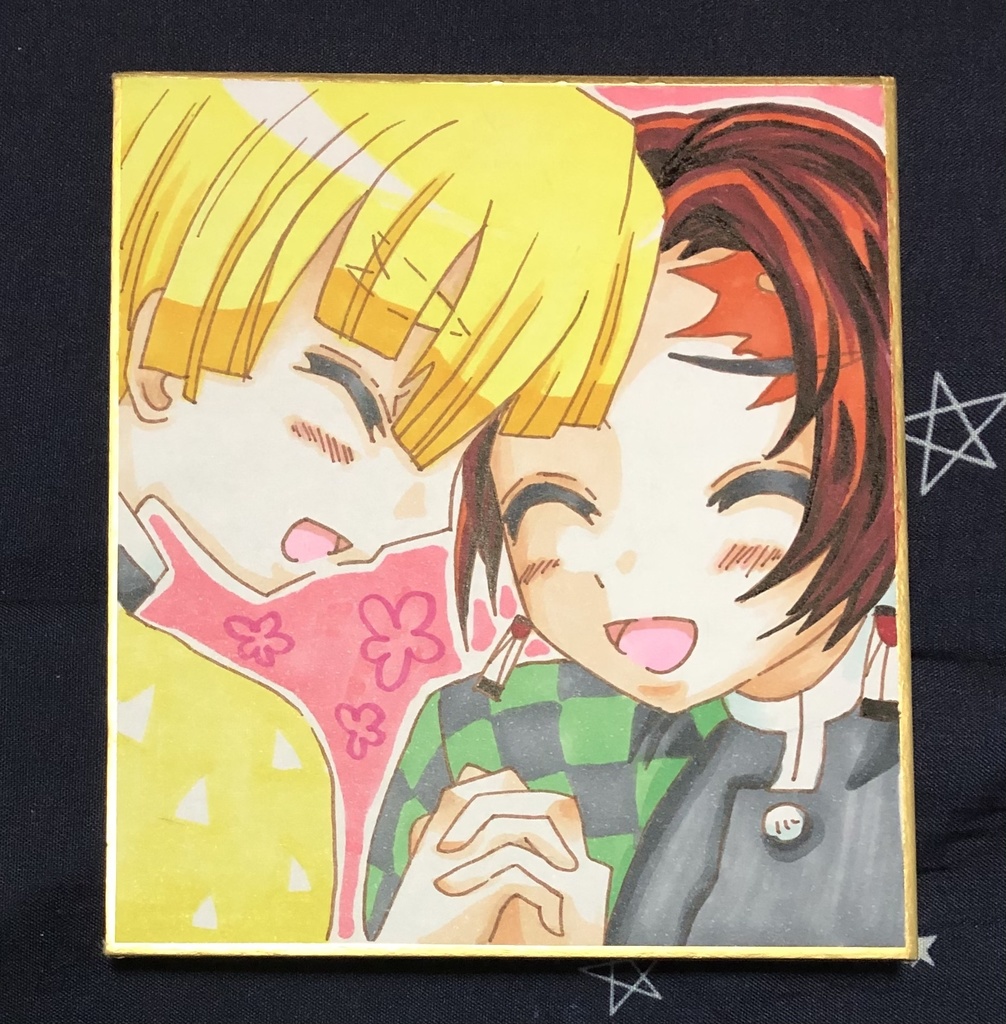 善×炭 ミニ色紙(お値下げ)