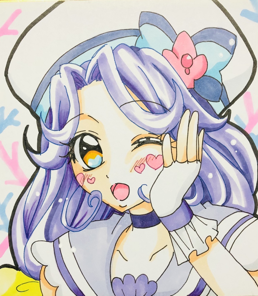 トロプリ手描きミニ色紙