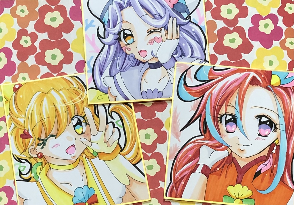 トロプリ手描きミニ色紙