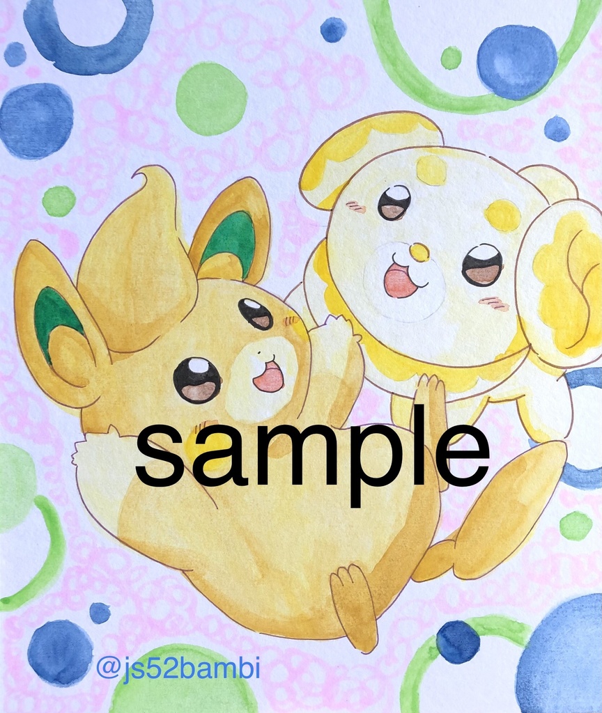 【新】pkmn SV 手描きイラスト色紙