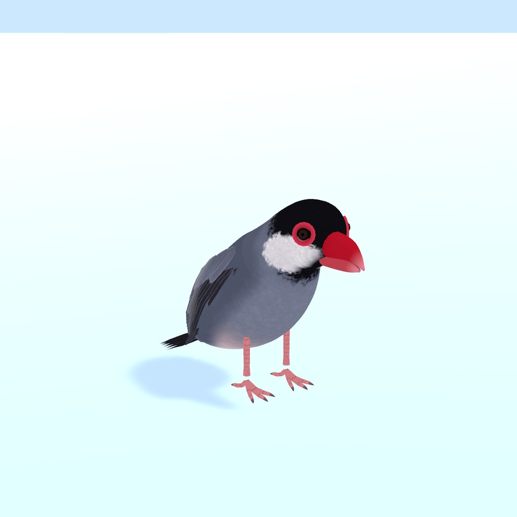 【無料・体験版】モフトーク 3日間お試し+文鳥ペット(桜文鳥)|VRChat のペットと声で話せる