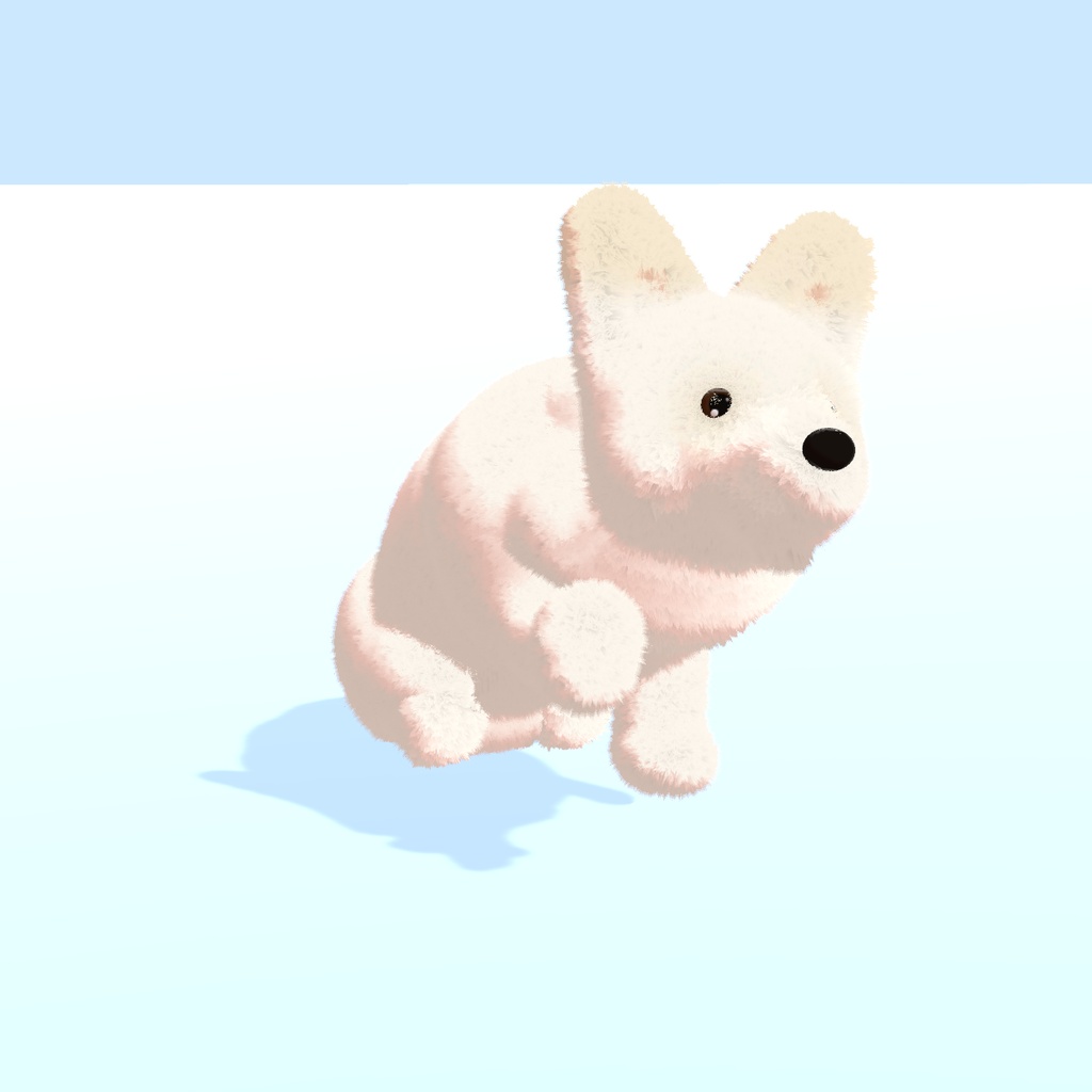 【VRChat・MA対応】犬ペット(コーギー風)6色|ついてくる・芸を覚える・モフトークで話せる
