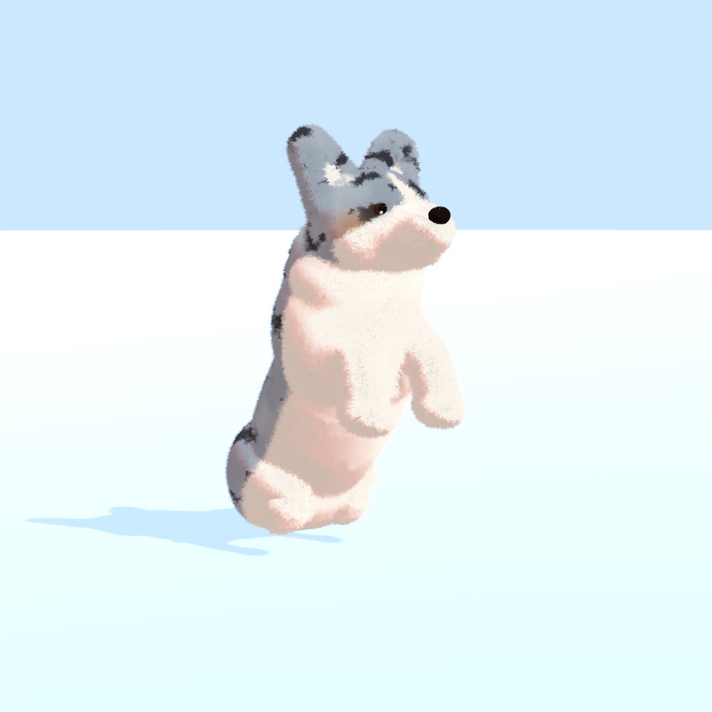 【VRChat・MA対応】犬ペット(コーギー風)6色|ついてくる・芸を覚える・モフトークで話せる