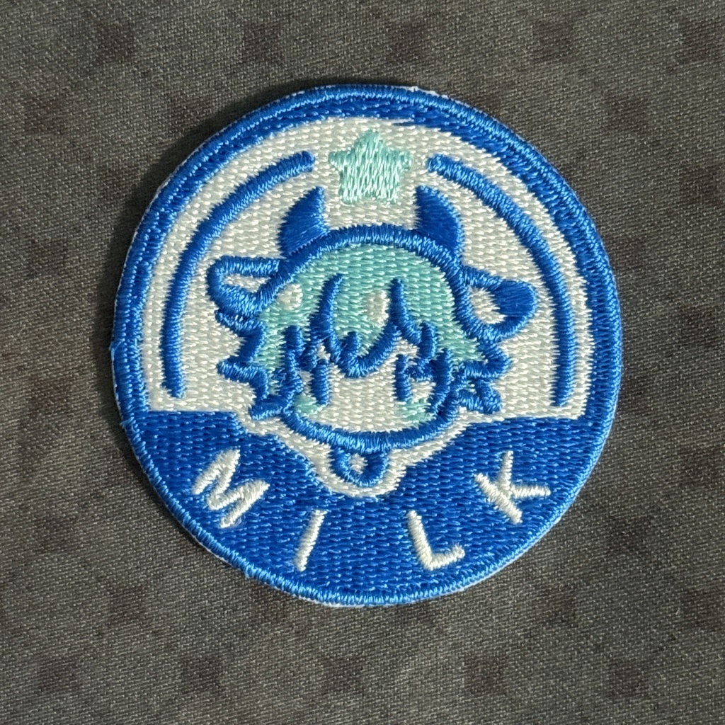 牛乳瓶キャップ風穹君 刺繍ワッペン