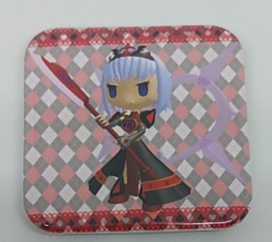 オリジナルハート騎士缶マグネット：四角３７ｍｍ