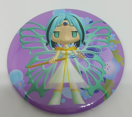 オリジナル蝶の妖精缶バッジ