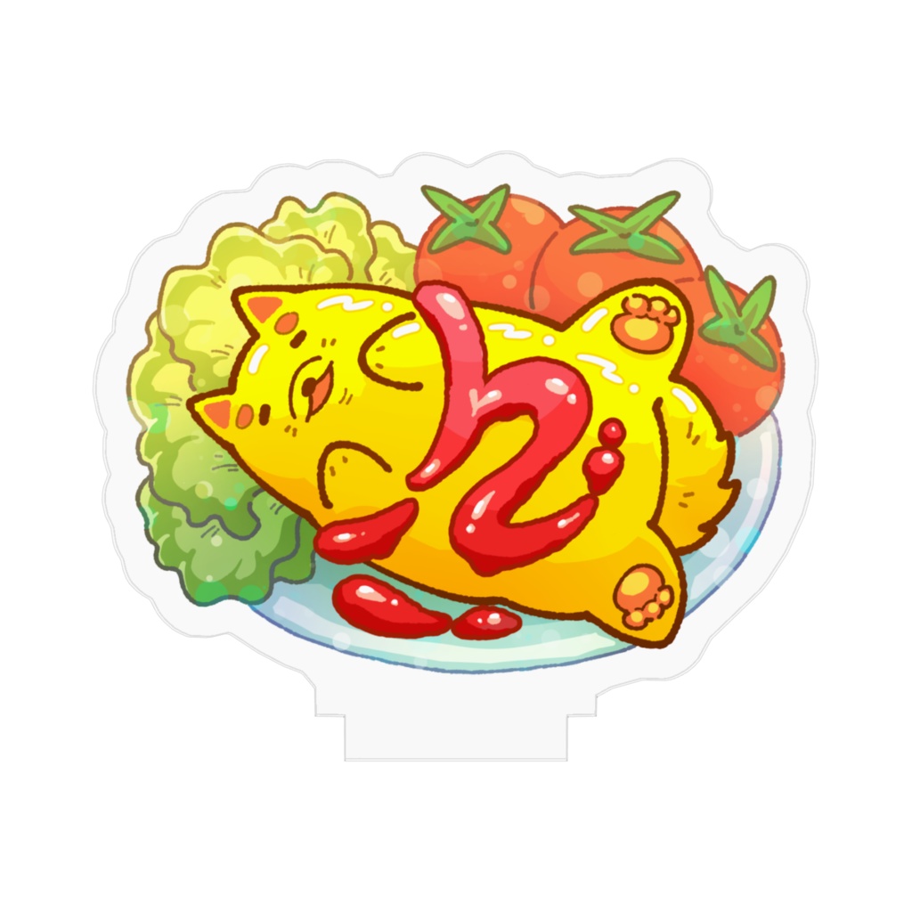 ふわふわオムライヌ アクリルスタンド