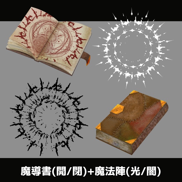 魔導書から色々飛び出す素材セット