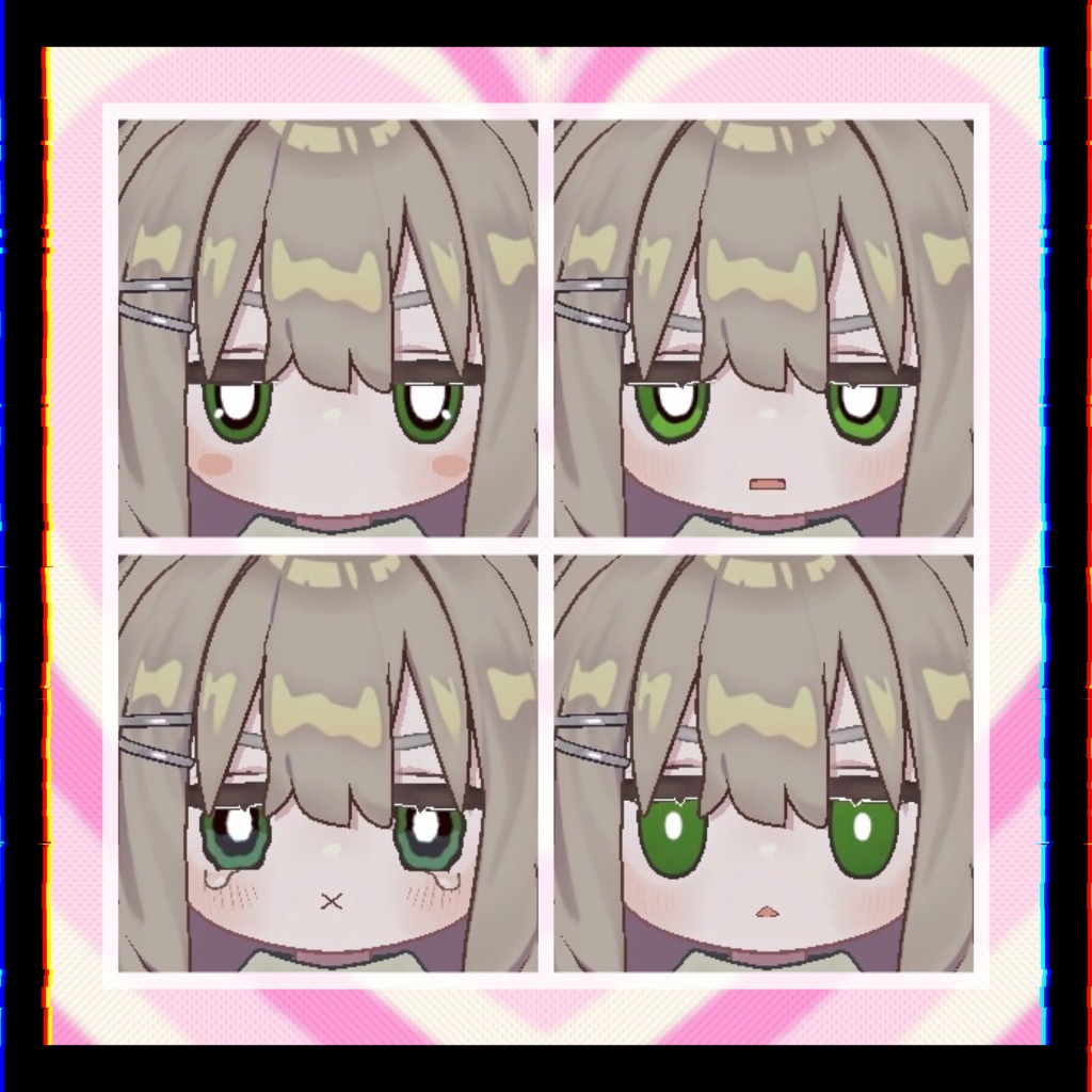 【キプフェル/まめひなた】カートゥーン アイ アイテクスチャ Eye Texture