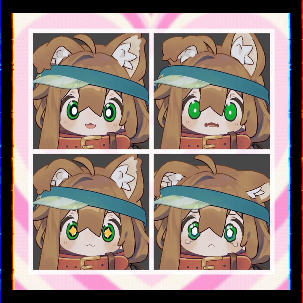 【キプフェル/まめひなた】カートゥーン アイ アイテクスチャ Eye Texture