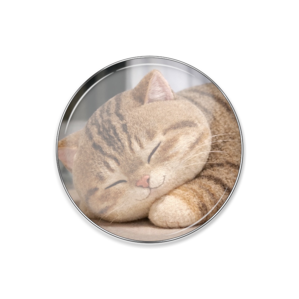 居眠りねこバッジ