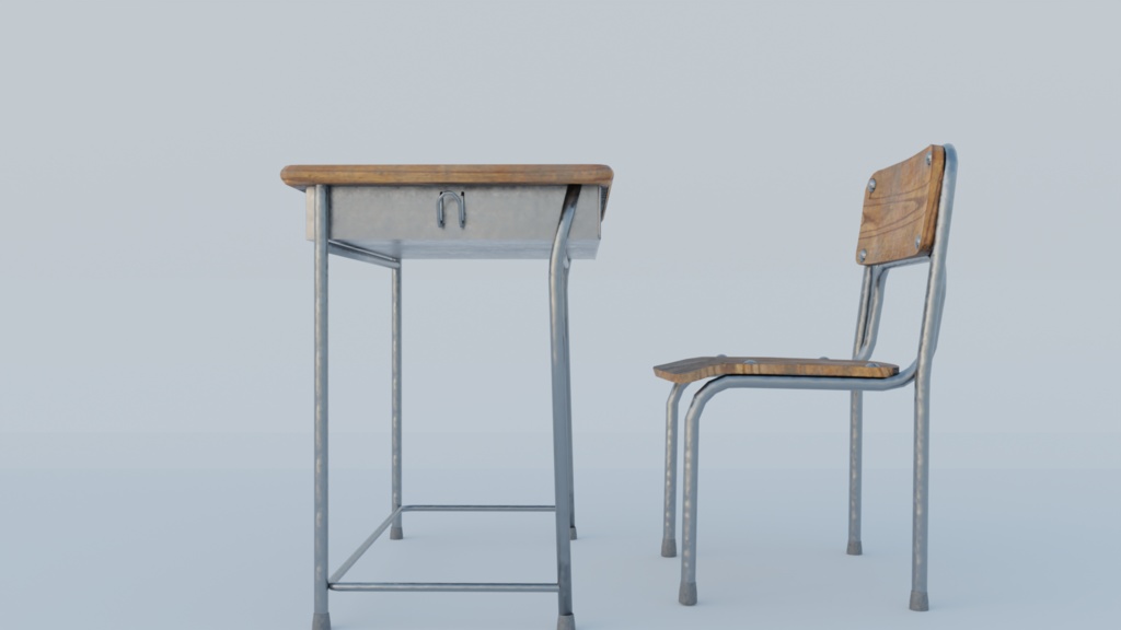 school_desk and chair