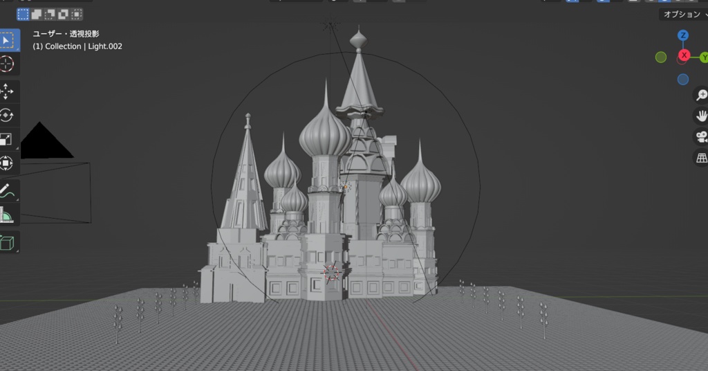 ロシア教会建築　３Dモデル