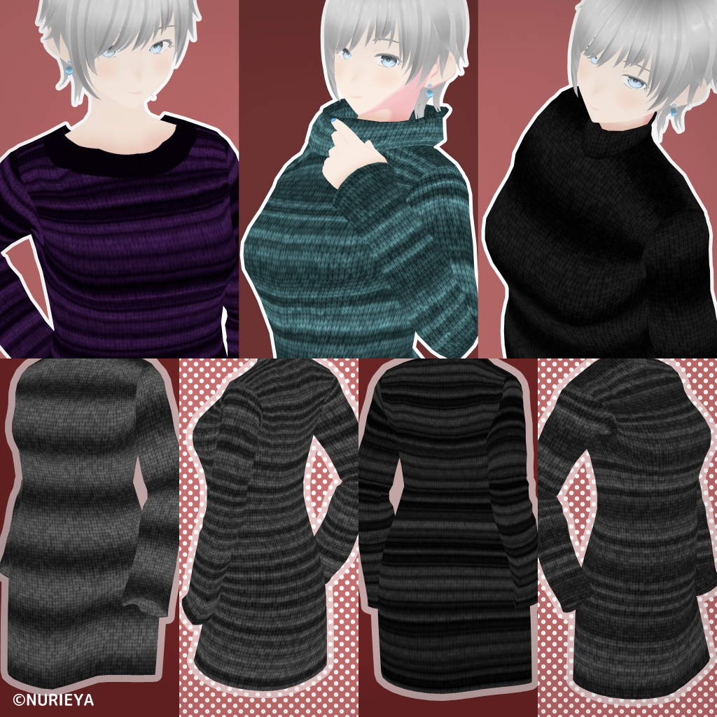 ニットミニワンピ || Knit Mini Dress