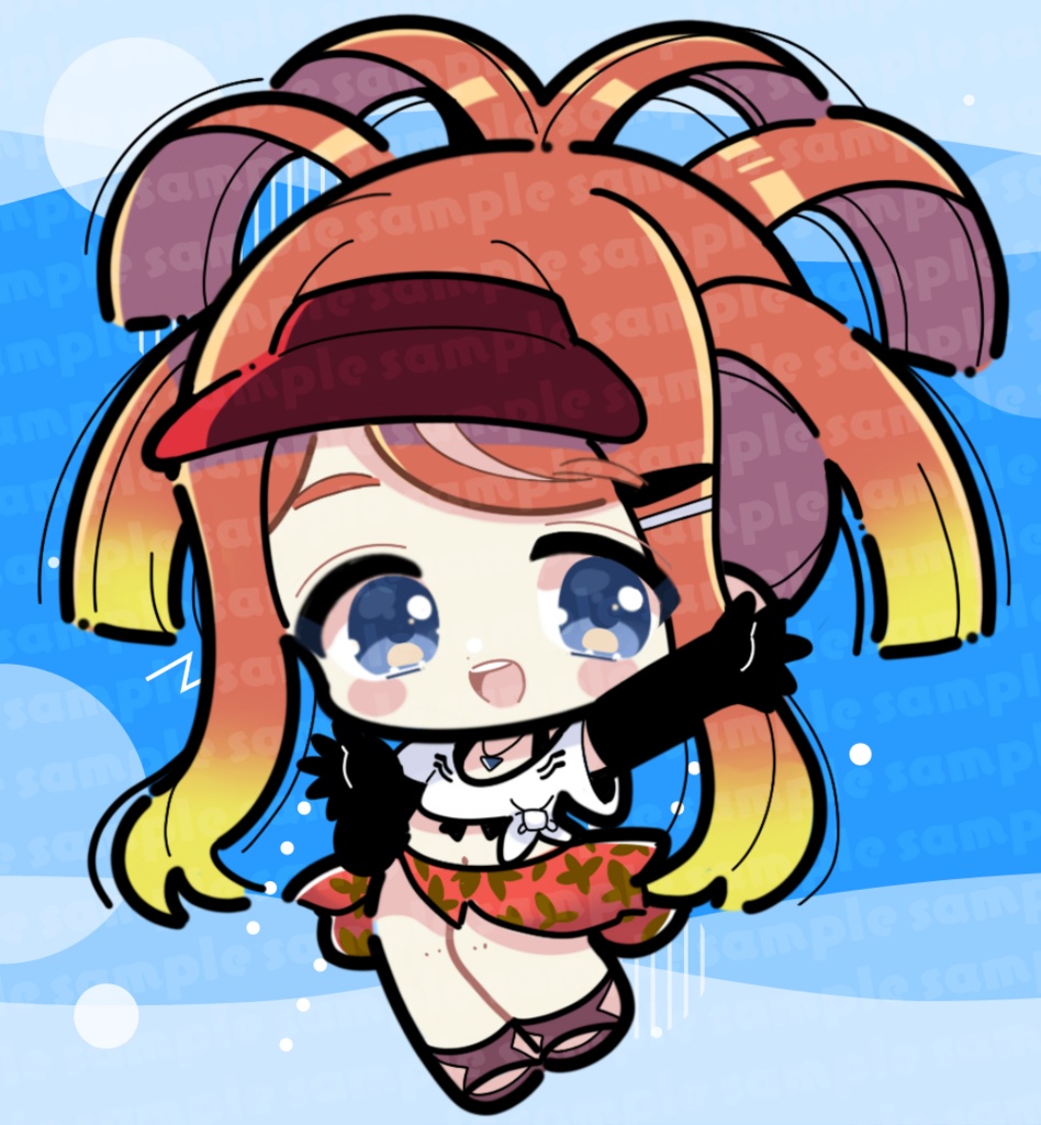 【受注生産】ねきオリジナルアクリルキーホルダー ver.水着その②