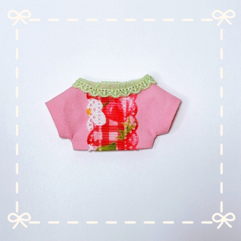 【SALE】いちごフリルシャツ