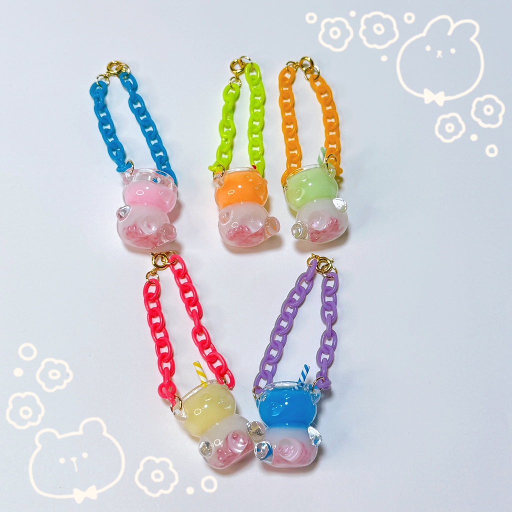 【SALE】カラフルベア🐻ドリンクポシェット