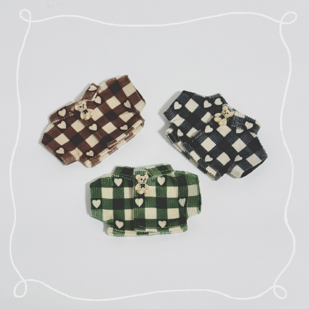 【SALE】ハートチェックシャツ