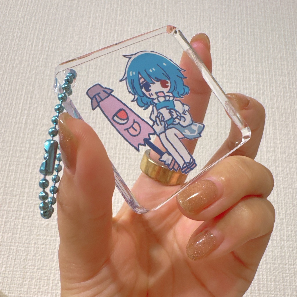 小傘が自立するアクキー