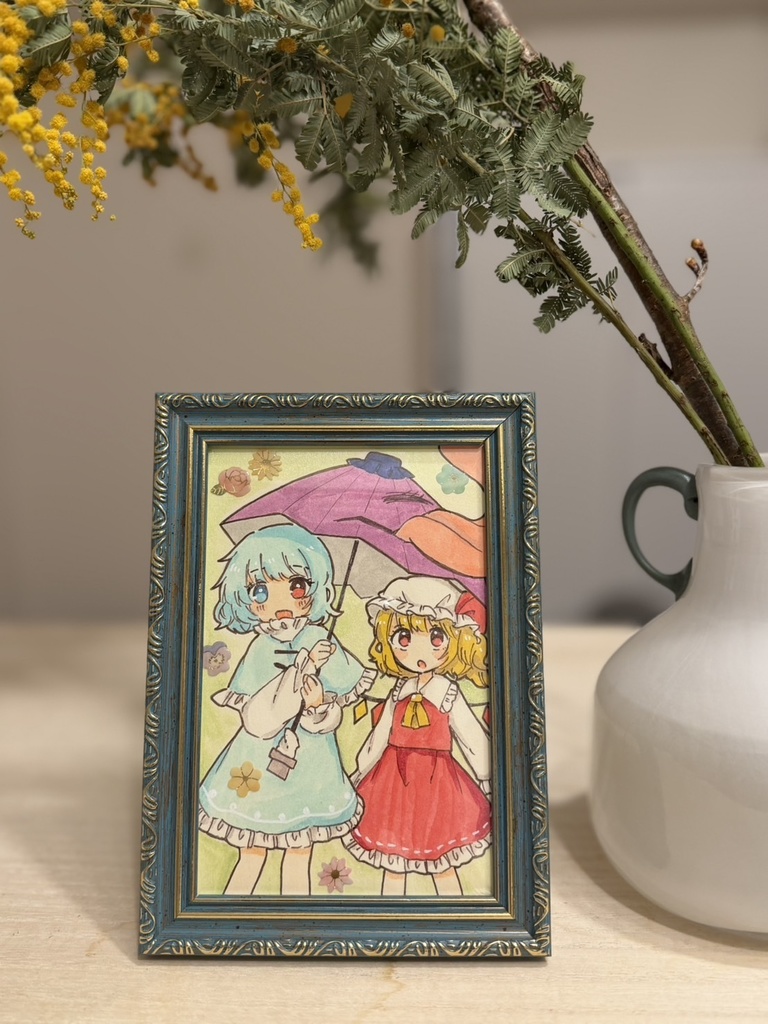 小傘＆フラン イラスト原画