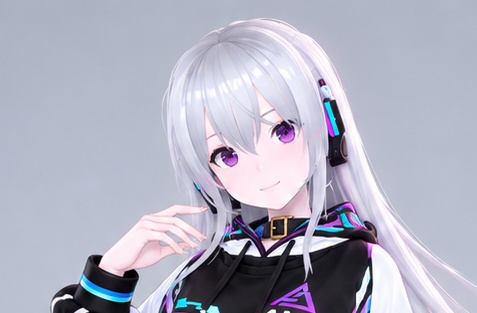 【VRM1.0】ZENQIRA_01|サイバーガール 3DCG|Cyber Girl Avatar