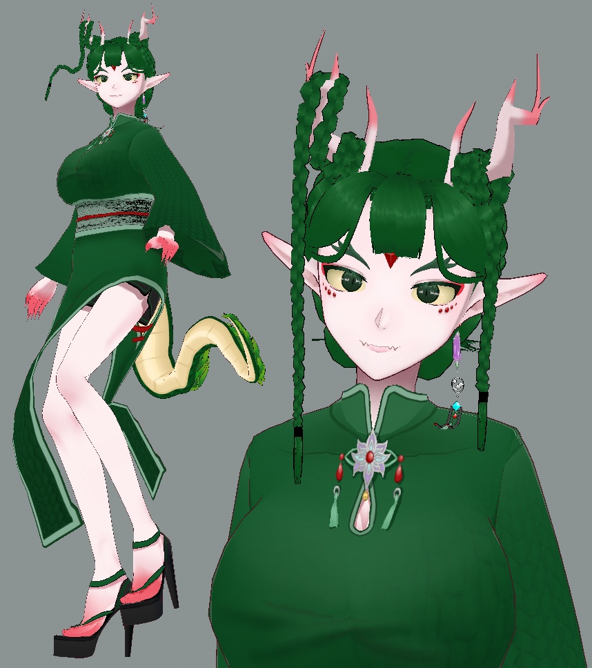 【vroid】オリジナル3Dアバター 辰