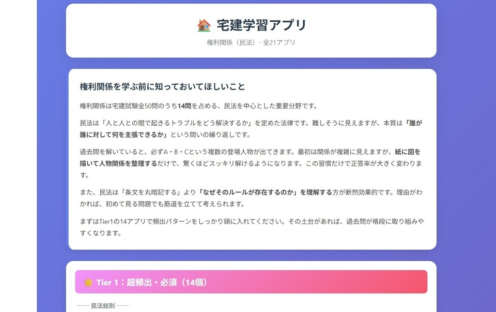 逆算過去問宅建アプリ