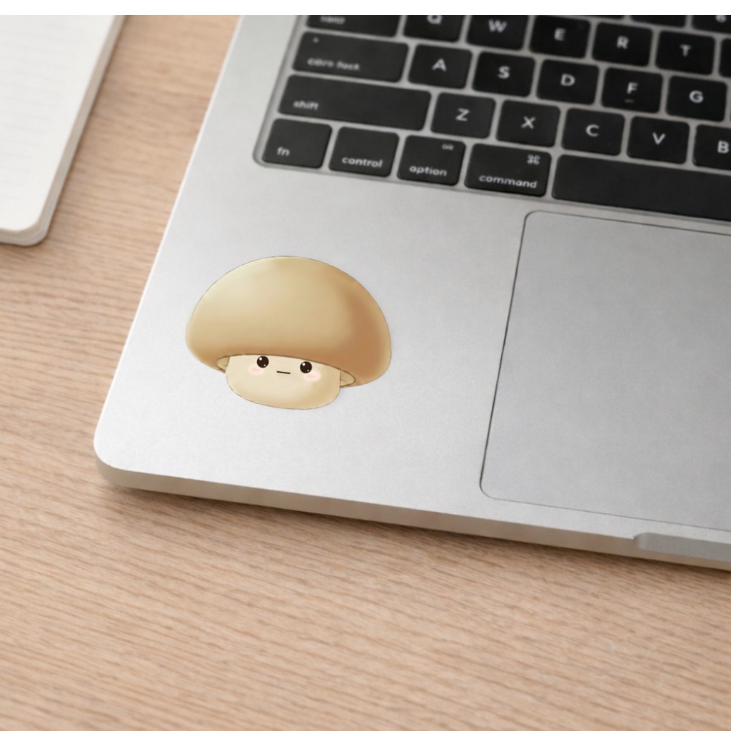 No.4 Kinuシンプルステッカー(クリア)