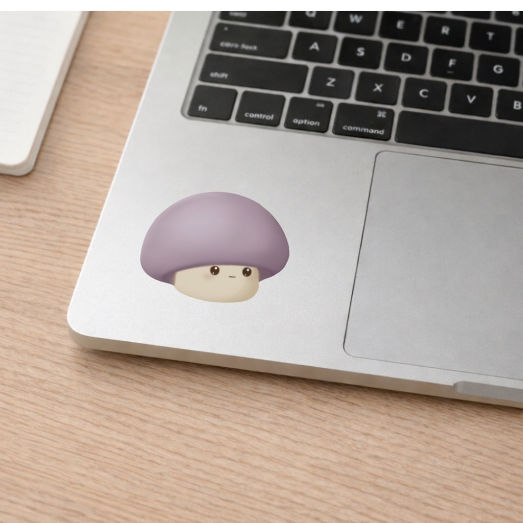 No.18  Yoru左向きシンプルステッカー（クリア）