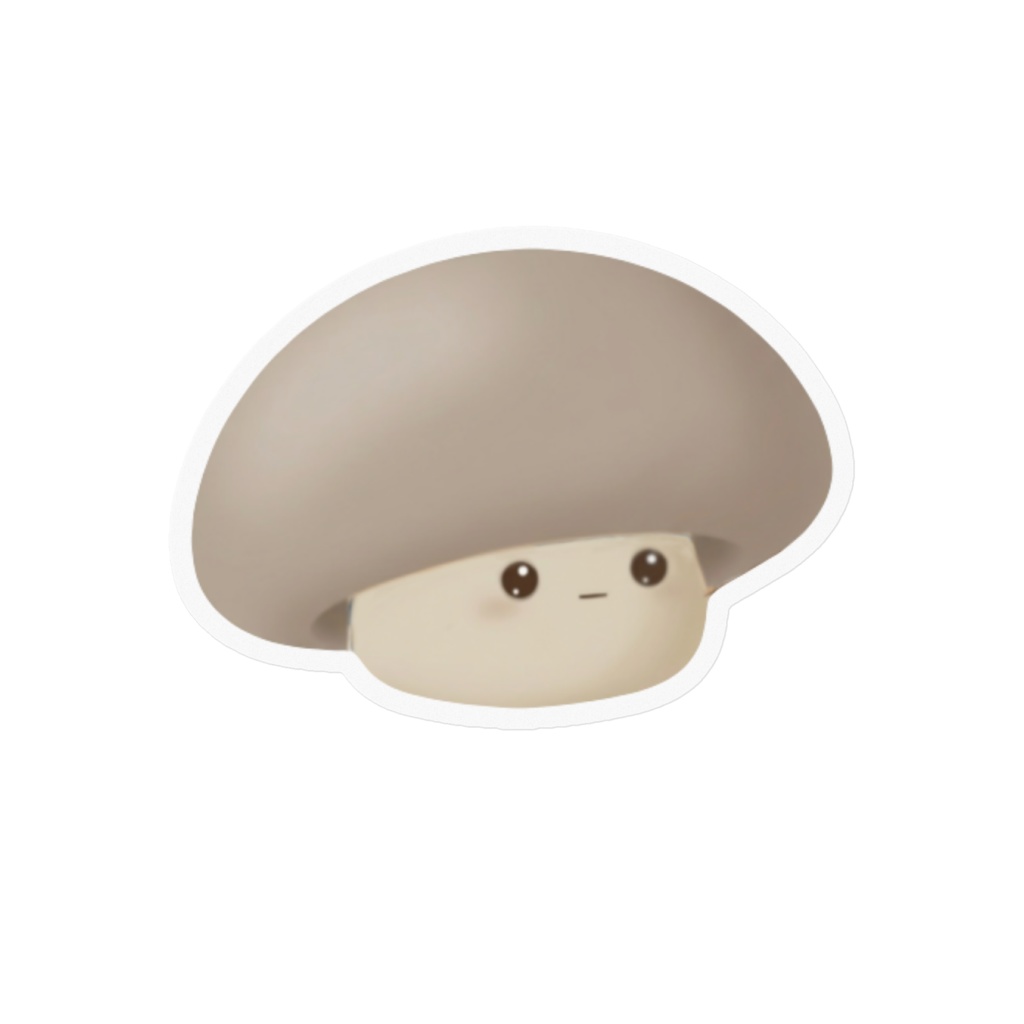 No.19 Mogu左向きシンプルステッカー(クリア)