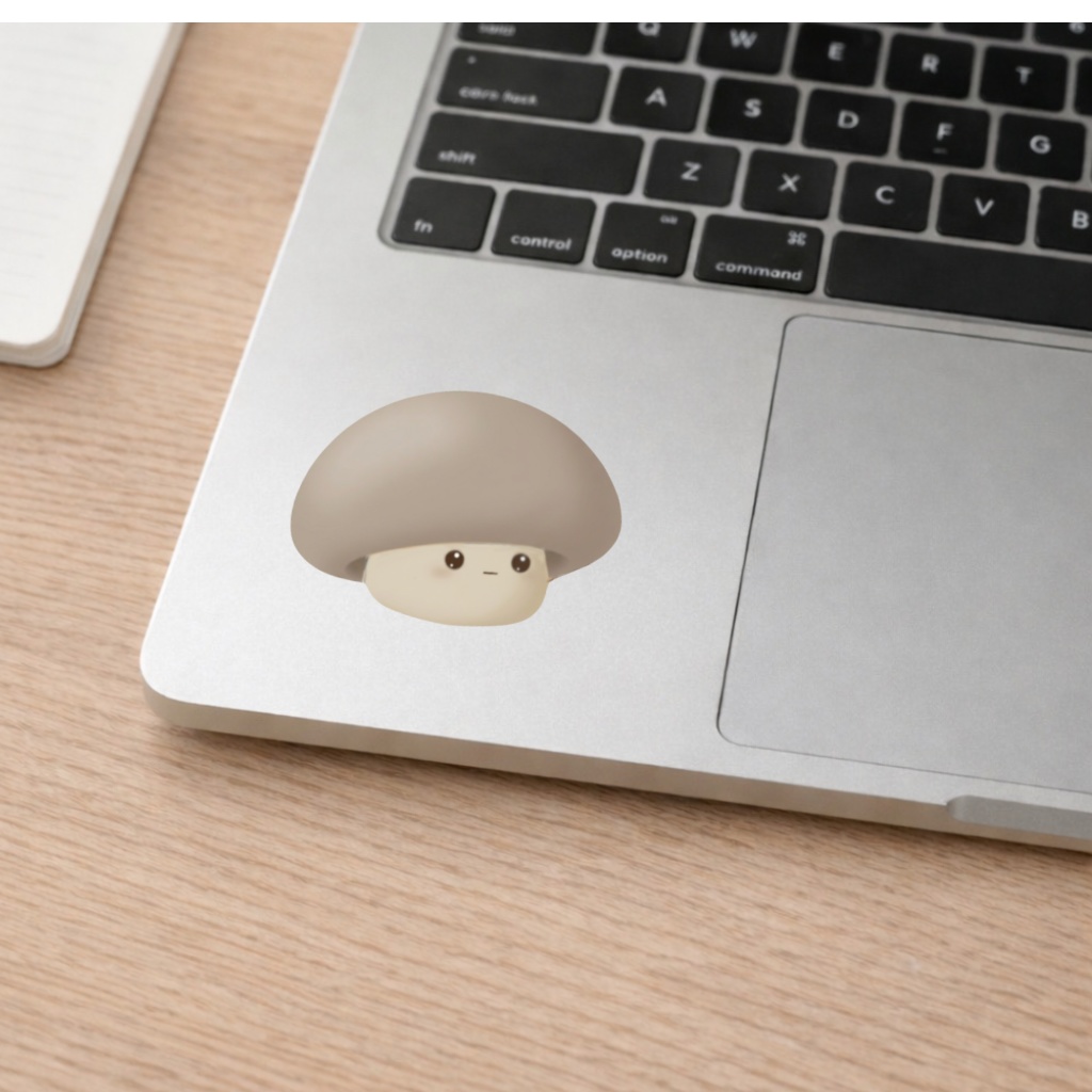 No.19   Mogu左向きシンプルステッカー（クリア）