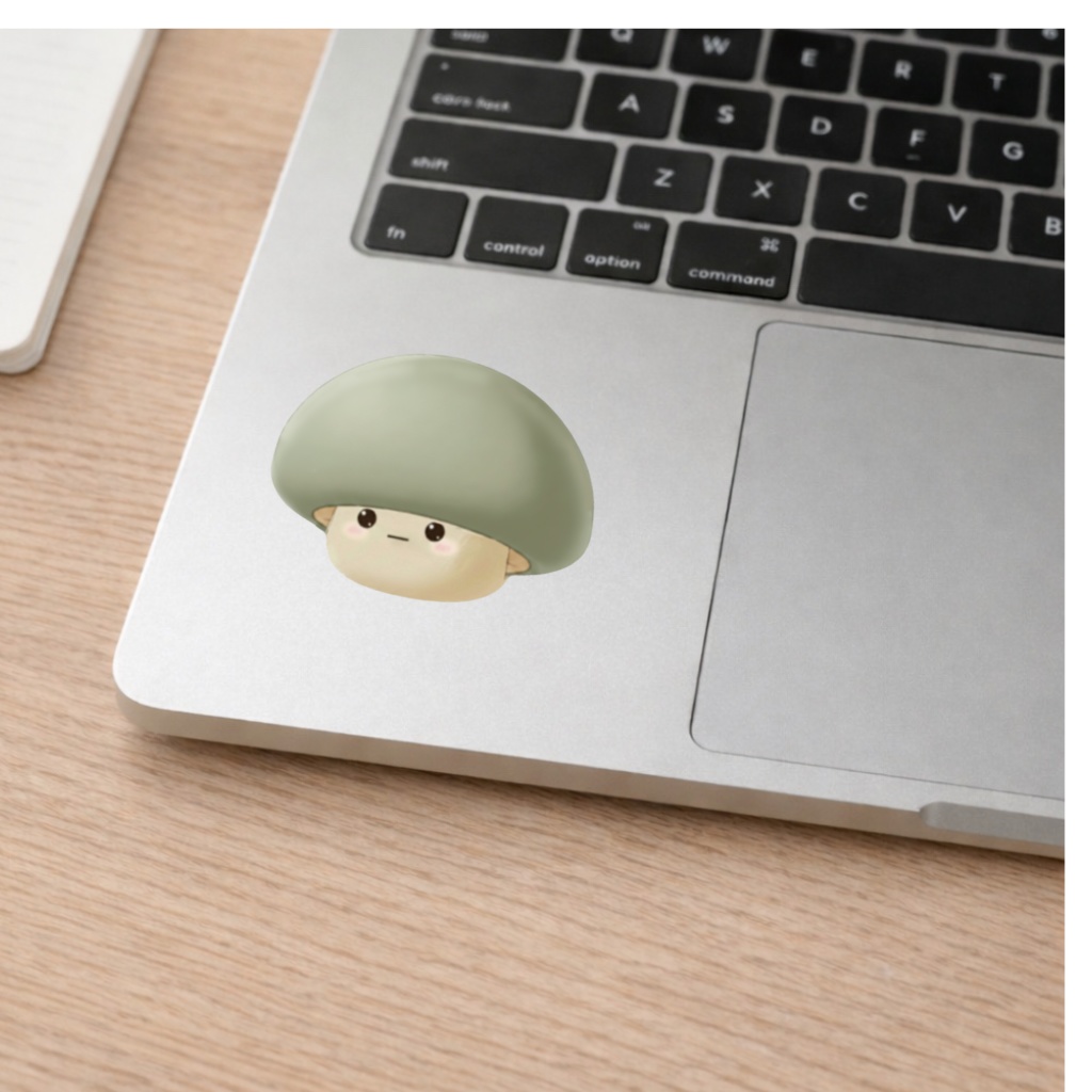 No.22  Kiri右向きシンプルステッカー（クリア）