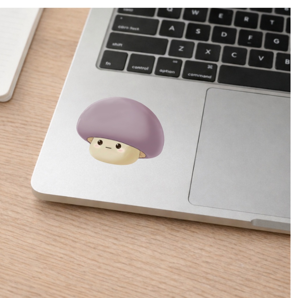 No.25 Yoru右向きシンプルステッカー(クリア)