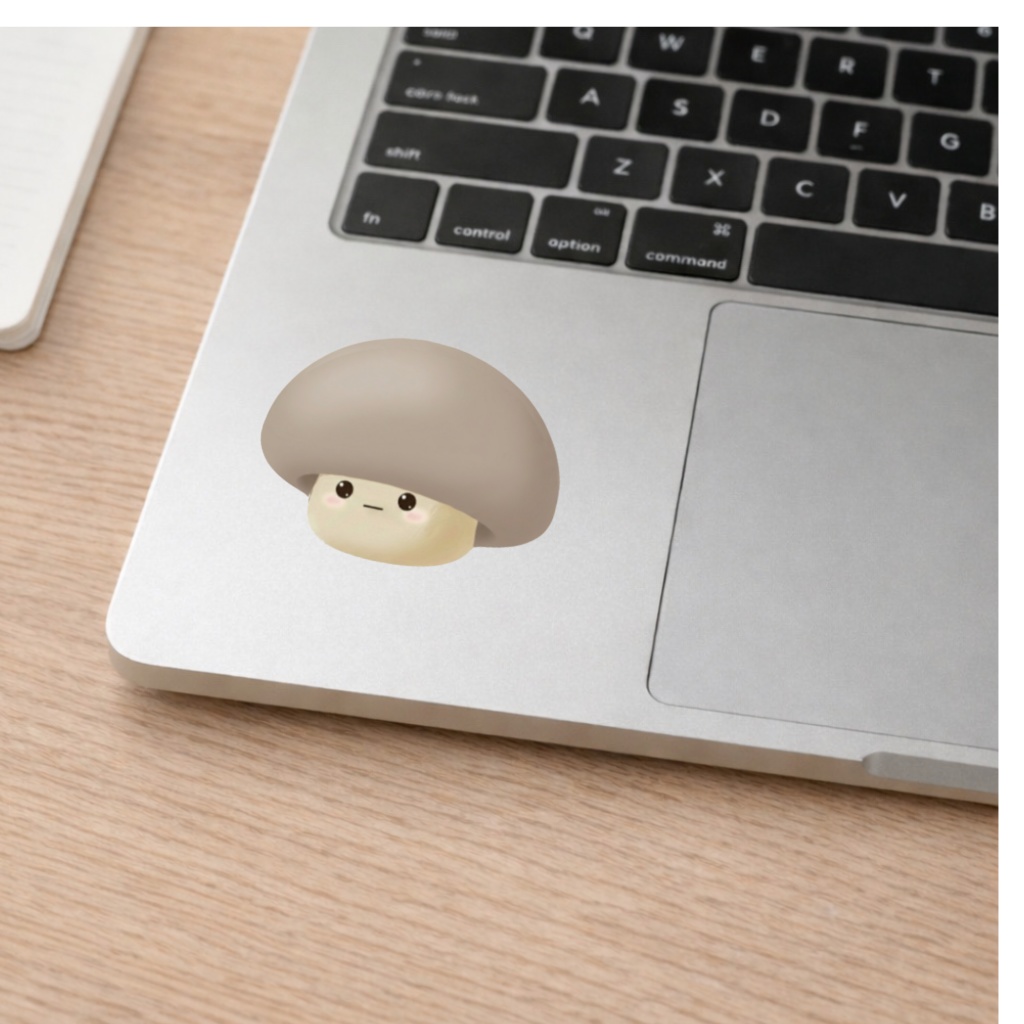 No.26 Mogu右向きシンプルステッカー(クリア)