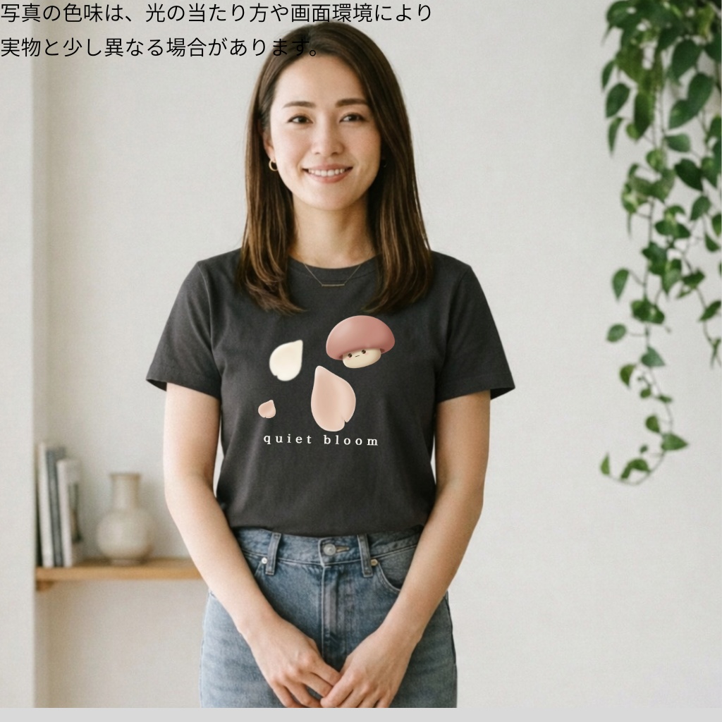 No.2 HInaと花びら(チャコール)