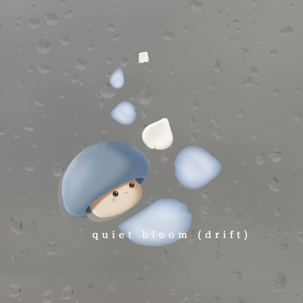 No.12 Suzuと花びら drift(チャコール)