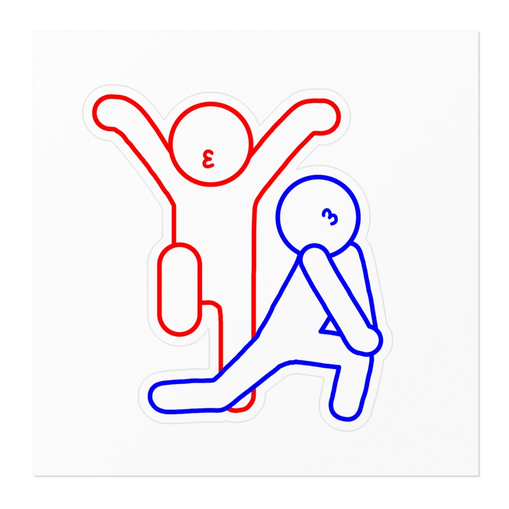 白音と妖精ポーズステッカー 戦隊ver