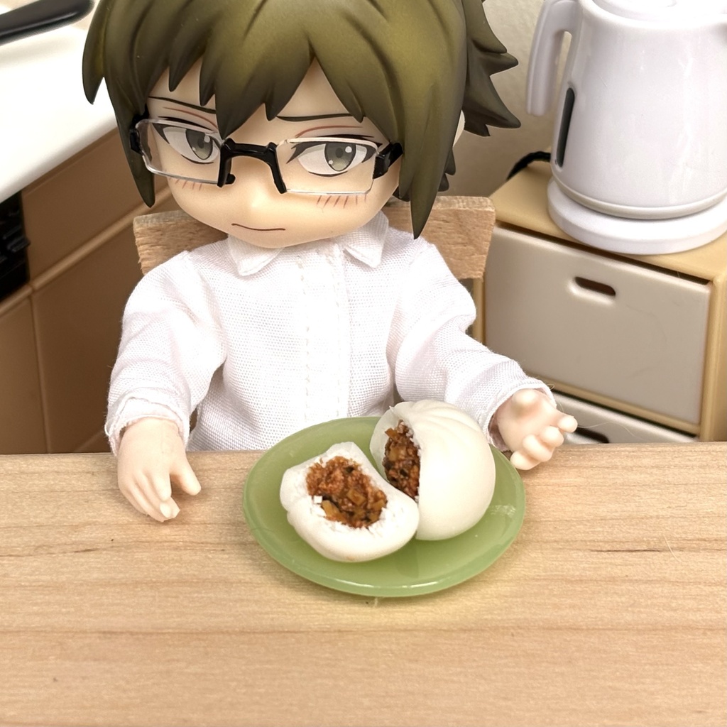 半分こ肉まん