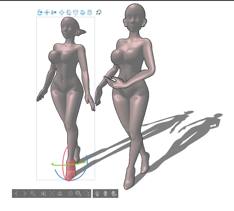 3D女性 妖精 全身(.cs3o/csp)