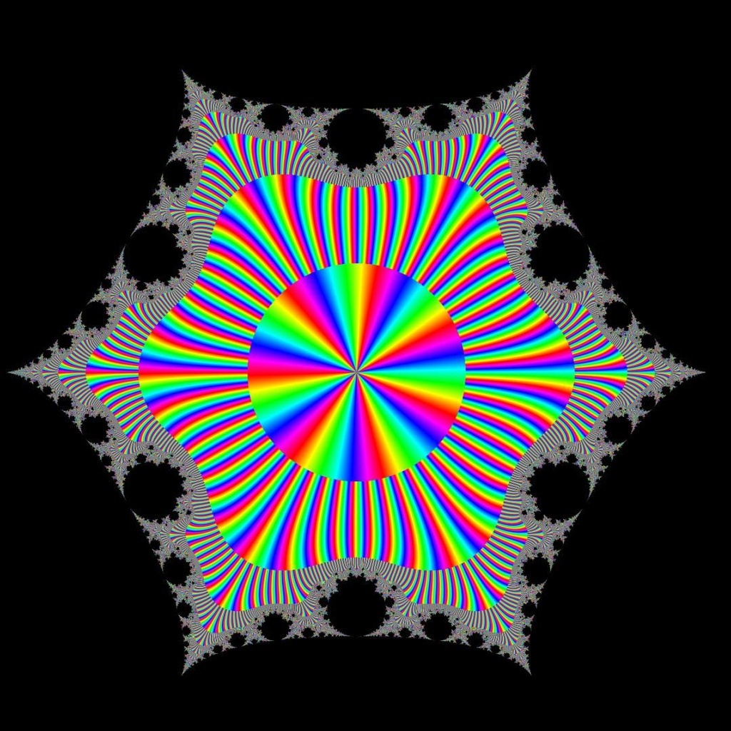 虹色の雪の結晶（動画素材）