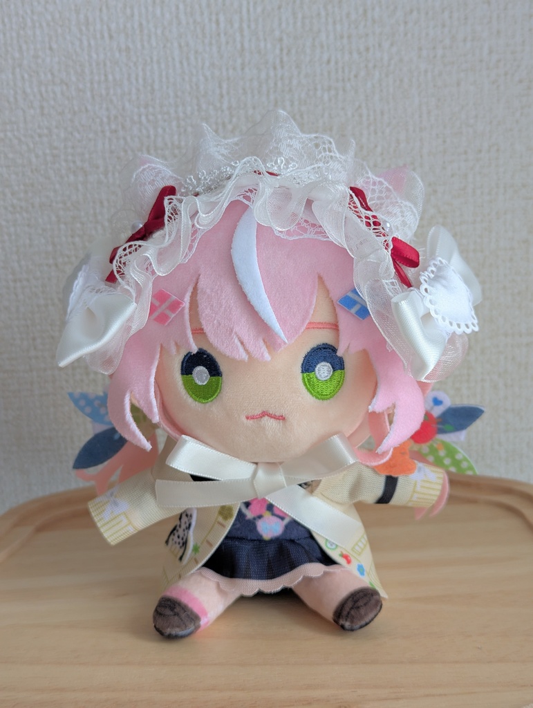 赤と白リボンのヘッドドレス