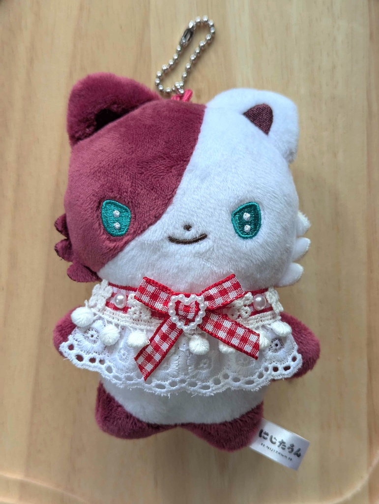 ギンガムチェックのチョーカー|10cmぬい用